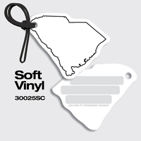 Bag Tags-Soft Vinyl - Full Color Digital Print-State Shapes. South...