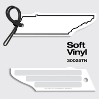 Bag Tags-Soft Vinyl - Full Color Digital Print-State Shapes. Tennessee...