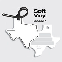 Bag Tags-Soft Vinyl - Full Color Digital Print-State Shapes. Texas shaped.......