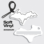 Bag Tags-Soft Vinyl - Full Color Digital Print- Michigan UP