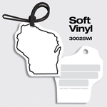 Bag Tags-Soft Vinyl - Full Color Digital Print - Wisconsin