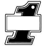 Key Tags-Soft Vinyl - Stock Shape Collection - Number 1