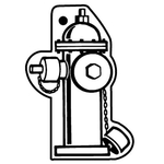 Key Tags-Soft Vinyl - Stock Shape Collection - Fire Hydrant