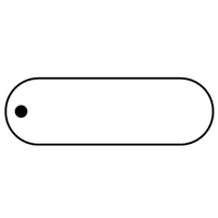 Key Tags-Soft Vinyl - Stock Shape Collection - Oval