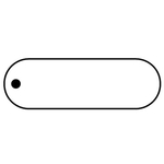 Key Tags-Soft Vinyl - Stock Shape Collection - Oval