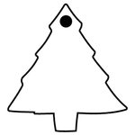 Key Tags - Soft Vinyl - Stock Shape Collection - Pine Tree