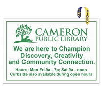 Large durable, all weather corrugated yard sign, 2 sided imprint.... from ASI...