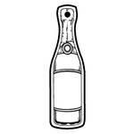 Key Tags - Soft Vinyl - Stock Shape Collection - Bottle