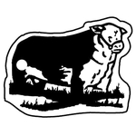 Key Tags - Soft Vinyl - Stock Shape Collection - Bull