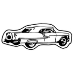 Key Tags - Soft Vinyl - Stock Shape Collection - '55 Chevy