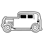 Key Tags - Soft Vinyl - Stock Shape Collection - Classic Car