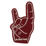 18" Wolf Sign Foam Mitt