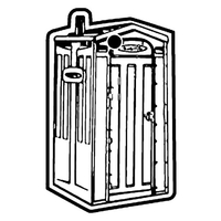 Key Tags - Soft Vinyl - Stock Shape - Portable Toilet