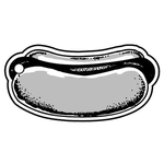 Key Tags - Soft Vinyl - Stock Shape Collection - Hot Dog