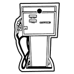 Key Tags - Soft Vinyl - Stock Shape Collection - Gas Pump
