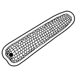 Key Tags - Soft Vinyl - Stock Shape Collection - Corn