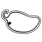 Key Tags - Soft Vinyl - Stock Shape Collection - Hot Pepper