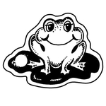 Key Tags - Soft Vinyl - Stock Shape Collection - Frog