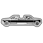 Key Tags - Soft Vinyl - Stock Shape - Car with Two Fronts