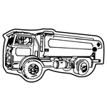 Key Tags - Soft Vinyl - Stock Shape Collection - Fuel Truck