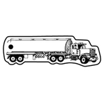 Key Tags - Soft Vinyl - Stock Shape Collection- Tanker Truck