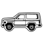 Key Tags - Soft Vinyl - Stock Shape Collection - Bronco