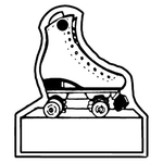 Key Tags - Soft Vinyl - Stock Shape Collection- Roller Skate