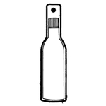 Key Tags - Soft Vinyl - Stock Shape Collection - Bottle