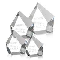 This pentagonal award features large and bold beveled edges surrounding...