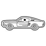 Key Tags - Soft Vinyl - Stock Shape Collection - Mustang