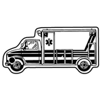 Key Tags - Soft Vinyl - Stock Shape Collection - Ambulance