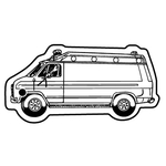 Key Tags - Soft Vinyl - Stock Shape Collection - Ambulance