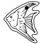 Key Tags - Soft Vinyl - Stock Shape Collection - Fish