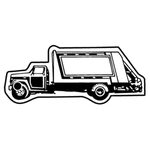 Key Tags - Soft Vinyl - Stock Shape Collection - Trash Truck