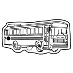 Key Tags - Soft Vinyl - Stock Shape Collection - School Bus