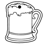 Key Tags - Soft Vinyl - Stock Shape Collection - Beer Stein