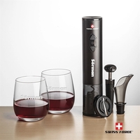 Giftset includes 2 or 4 Crestview Stemless wine glasses and Swiss... from ASI...