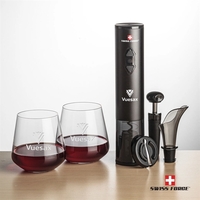 Giftset includes 2 or 4 Cannes Stemless wine glasses and Swiss... from ASI...