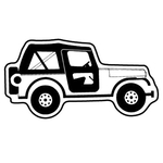 Key Tags - Soft Vinyl - Stock Shape Collection - Jeep