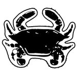 Key Tags - Soft Vinyl - Stock Shape Collection - Crab