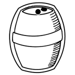 Key Tags - Soft Vinyl - Stock Shape Collection - Barrel