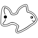 Key Tags - Soft Vinyl - Stock Shape Collection - Fish