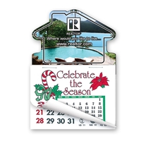 3" x 4 1/4" Calendar Pad Magnet House Shape