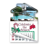 3" x 4 1/4" Calendar Pad Magnet House Shape