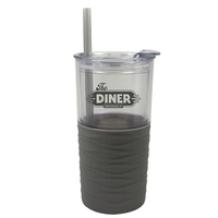 20 oz. Double Wall Acrylic Tumbler with Silicone Sleeve, Straw and... from...