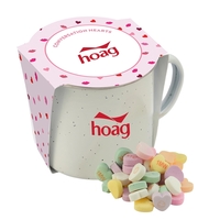 Speckled Camping Mug Conversation Hearts