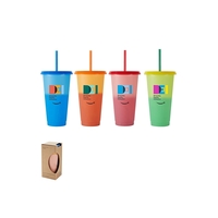 4 pc. set of color-changing tumblers with straws and reusable lids.... from...