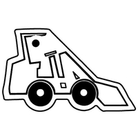 Key Tags - Soft Vinyl- Stock Shape Collection - Front Loader