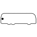 Key Tags - Soft Vinyl - Stock Shape Collection - School Bus