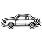 Key Tags - Soft Vinyl - Stock Shape Collection - Dented Car